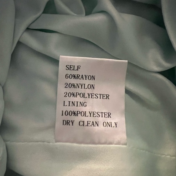 Tadashi Shoji Sanda Embroidered Mint Dress | 8 - Picture 15 of 16